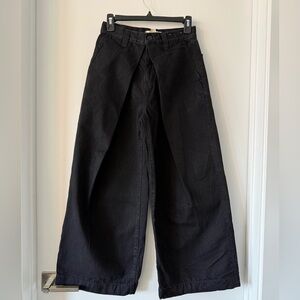 Madewell Extra Wide Leg Black Jeans